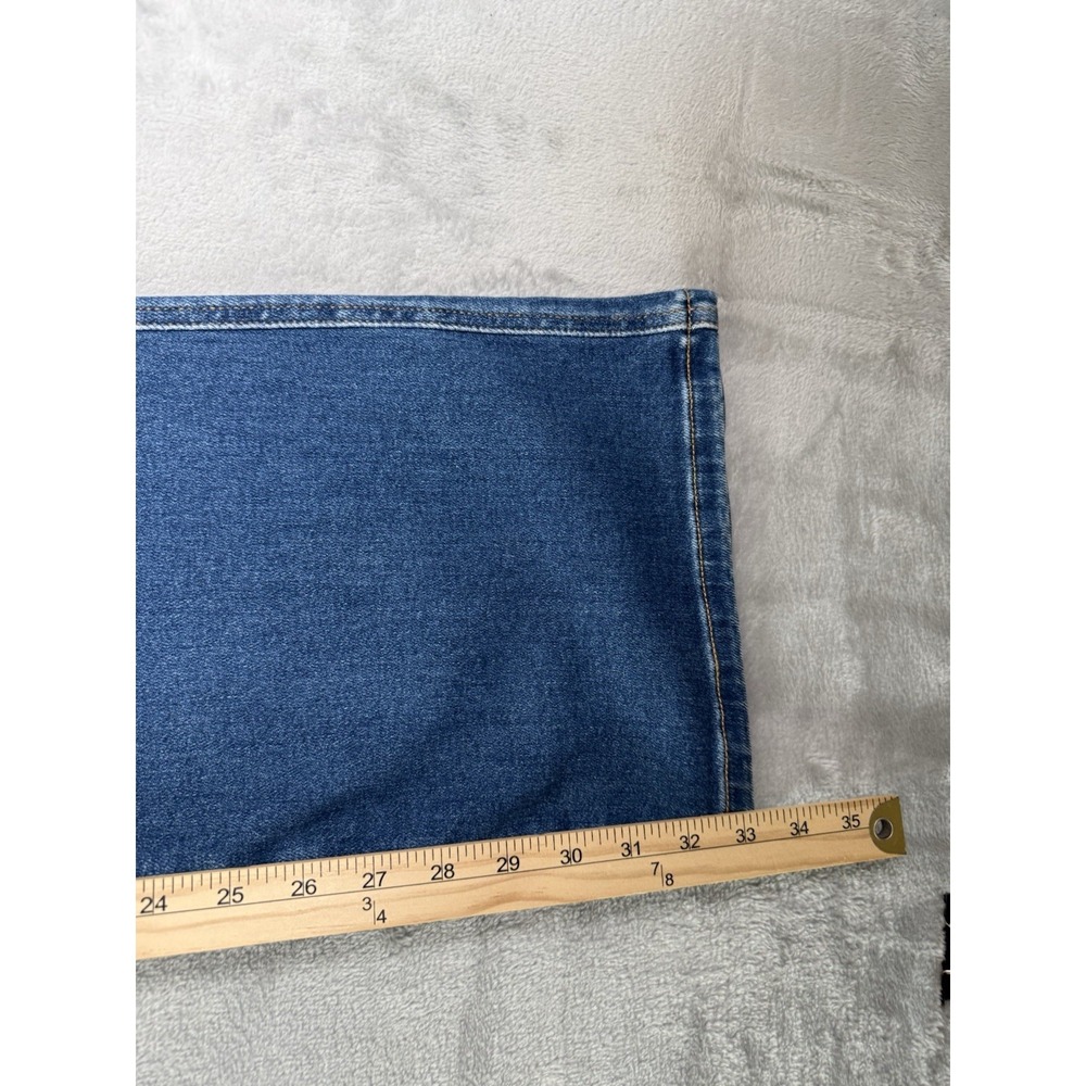 KanCan Women's Dark Blue Wide Leg Flare Jeans - Picture 3 of 11
